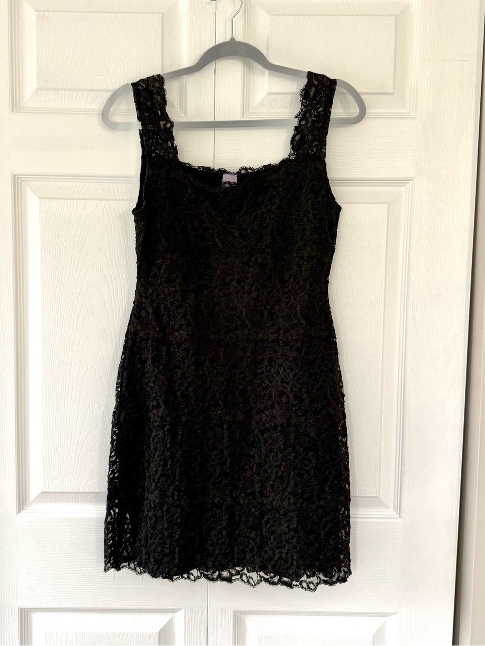 Hanky Panky Black Lace Sleeveless Dress Size L